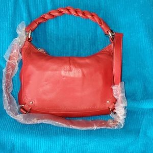 Banana Republic red leather bag NWT-REDUCED!!